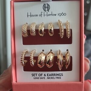 💕HP💕House of Harlow 1960 Gold Hoop and Stud Earring Set